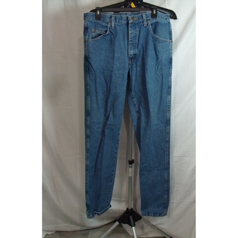 Wrangler Men's 100% Cotton Carpenter Utility  Work Denim Blue Jeans Size 34x32‎
